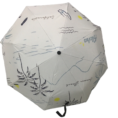 Controllo manuale 21 pollici 8 ombrello osseo con disegno personalizzato