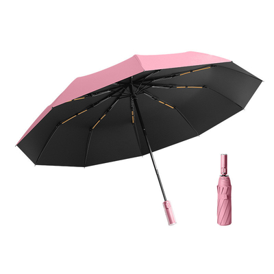 Umbrella popolare sul mercato a prova di vento e protezione UV con maniglia meccanica a cristallo