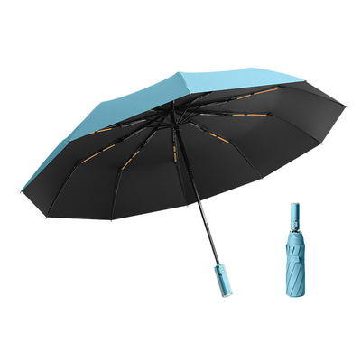 Umbrella popolare sul mercato a prova di vento e protezione UV con maniglia meccanica a cristallo