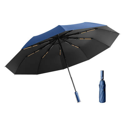 Umbrella popolare sul mercato a prova di vento e protezione UV con maniglia meccanica a cristallo