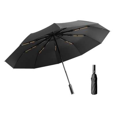Umbrella popolare sul mercato a prova di vento e protezione UV con maniglia meccanica a cristallo