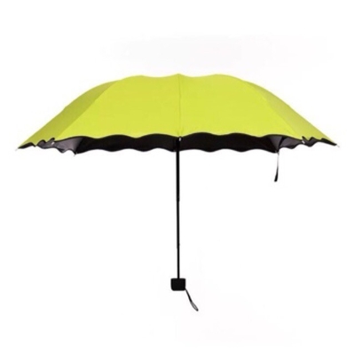 Design minimalista Magico Collegamento UV Sole Pioggia Umbrella a prova di vento a fiore