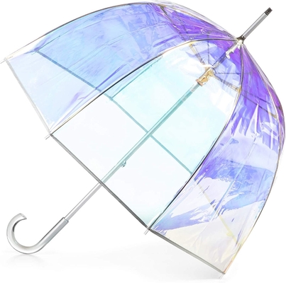 Logo personalizzato Apollo Poe Pvc Colore Cupola Transparente Ombrello Per Lady Hot Promozione