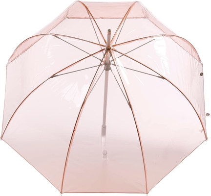 Logo personalizzato Apollo Poe Pvc Colore Cupola Transparente Ombrello Per Lady Hot Promozione