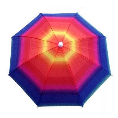 Mini cappello ombrello per adulti con materiale di costole in acciaio e logo stampato su misura