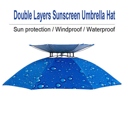 Cappello da pesca a doppio strato con maniglia di plastica