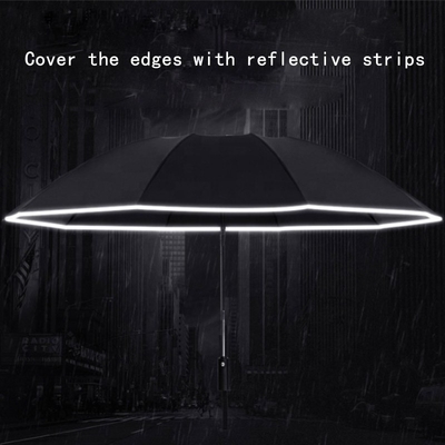 Tech Titanium Silver Coating Custom Fold Inverted Reverse Umbrella per un design elegante