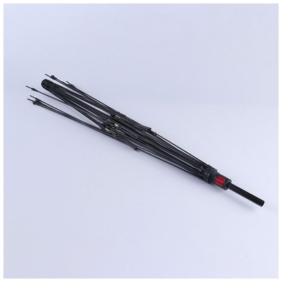 105 cm di diametro aperto Cornice inversa ombrello con ferro rivestito Medium Rod e fibra di vetro Rod