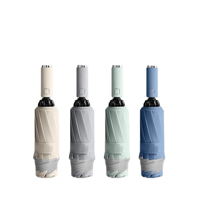 Ombrello automatico inverso a strisce riflettente con dieci fratture e colore personalizzato