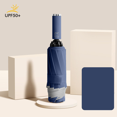 Ombrello automatico inverso a strisce riflettente con dieci fratture e colore personalizzato