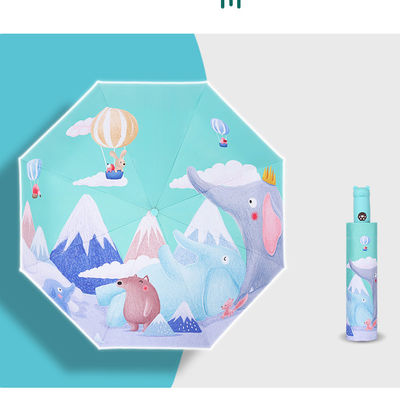 Adulti Modello Unico Auto Pieghevole Sole Pioggia Bambini Ombrello Con Maniglia Rivestita Di Gomma