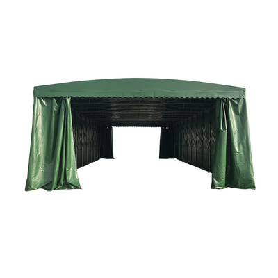 Tenda di esposizione commerciale all' esterno impermeabile, a spinta e a tiraggio, garage pieghevole, magazzino di veicoli
