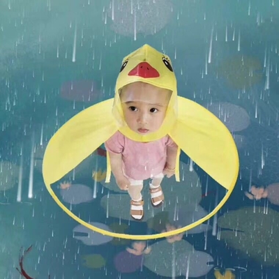 Stampa logo personalizzata UFO Poncho trasparente impermeabile per bambini adulti Gruppo di età