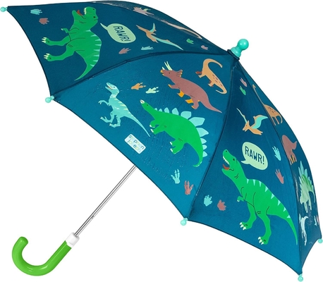 8K 19 pollici costole in fibra di vetro a prova di vento ombrello da pioggia per bambini design carino e cool