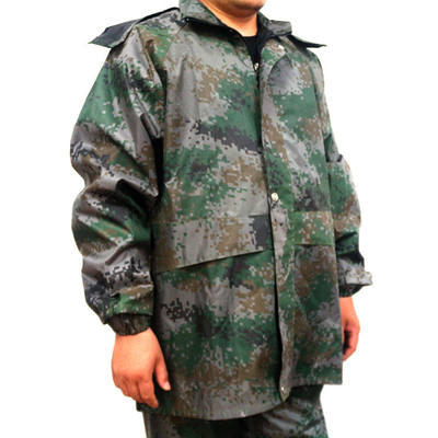 Protezione del lavoro all'aria aperta impermeabile e pantaloni Set in Split Jungle Camuffamento per adulti