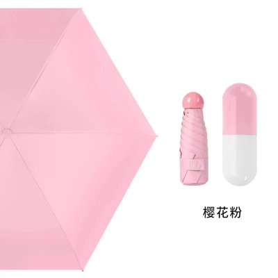 Ombrello rosa 5 Mini capsula tascabile pieghevole Paraguas de Lluvias con telaio in acciaio