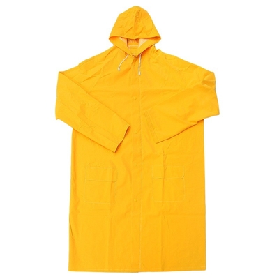 OXFORD CLOTH abbigliamento a misura impermeabile spessore pesante PVC poliestere per adulti giallo impermeabile