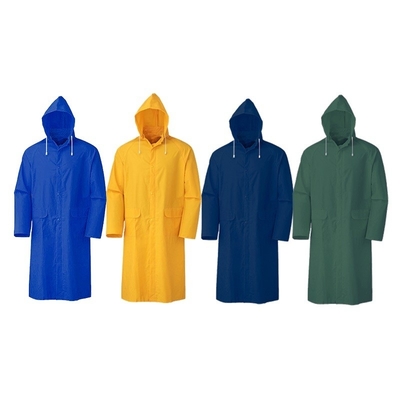 OXFORD CLOTH abbigliamento a misura impermeabile spessore pesante PVC poliestere per adulti giallo impermeabile