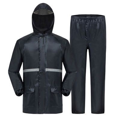 Logo personalizzato Work Rain Coat Giacca impermeabile da uomo per tutte le stagioni Abito da pioggia in due pezzi