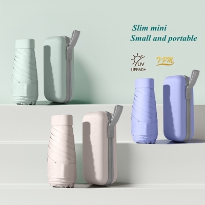 Logo personalizzato Mini ombrello portatile 5 volte per giorni di sole e protezione personalizzata
