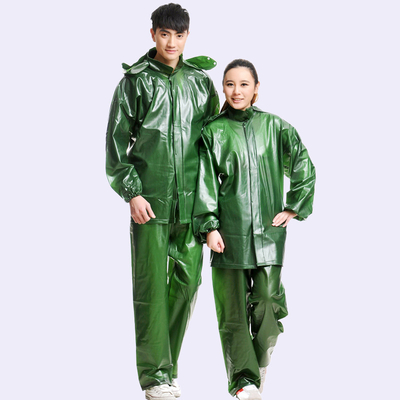 Per la stagione delle piogge imperdibile gommato per adulti verde personalizzato impermeabile da produttori cinesi
