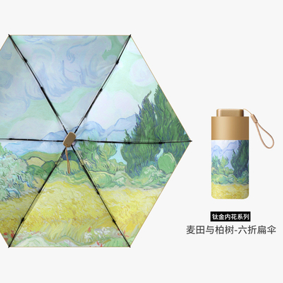 Ombrello Pieghevole Fiore di nascita Piccolo Windproof Rainproof UV-proof 5 Mini Capsula Pieghevole