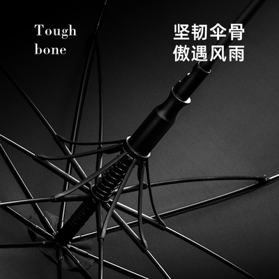 Adulti Outdoor 8K Windproof Straight Pole Golf Umbrella con maniglia personalizzabile