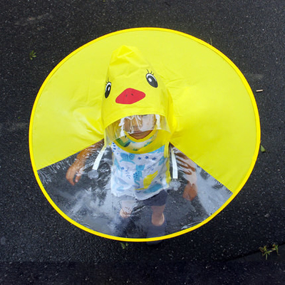 Stampa logo personalizzata Bambini impermeabile trasparente impermeabile Poncho per dimensioni convenzionali