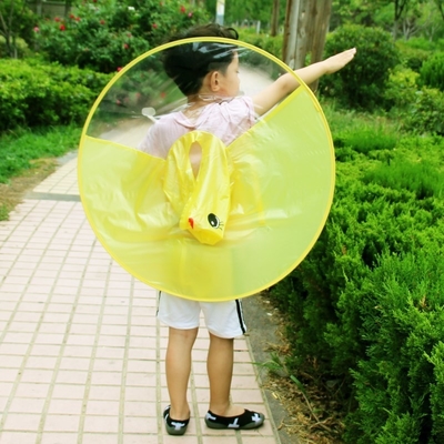 Stampa logo personalizzata Bambini impermeabile trasparente impermeabile Poncho per dimensioni convenzionali