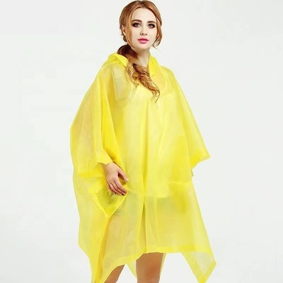 Viaggi Camminata Armatura per la pioggia Giacca da pioggia gialla Adulto Conveniente Poncho Abbigliamento da pioggia per una sola persona