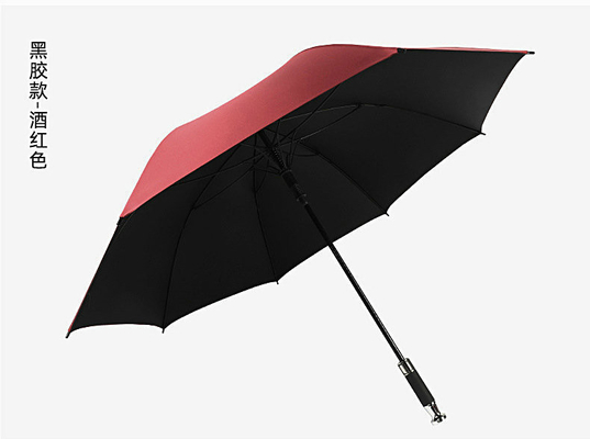 190T Pongee Golf Straight Pole Umbrella per la pioggia e il sole