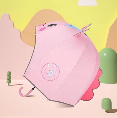 67cm di diametro Casco di cartone animato ombrello manuale Disegno aperto carino per ragazze UV e resistente al vento
