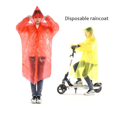 Adulti Glam Design stile impermeabile trasparente lunghissimo poncho a cappuccio usa e getta