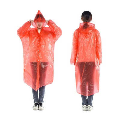 Adulti Glam Design stile impermeabile trasparente lunghissimo poncho a cappuccio usa e getta