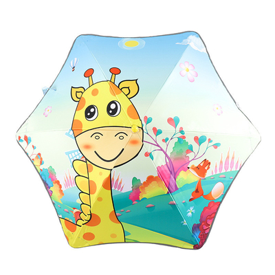 Leggera ombrello tutto in uno per bambini UPF50 protezione solare 74cm di diametro aperto