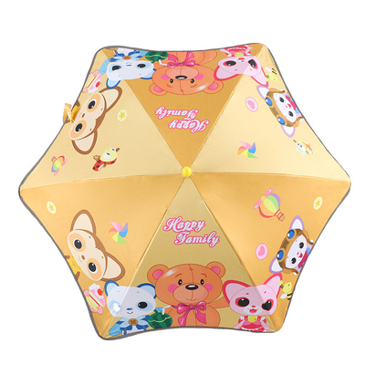 Leggera ombrello tutto in uno per bambini UPF50 protezione solare 74cm di diametro aperto