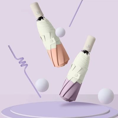 Doppio colore 8K 3 Pieghevole Protezione solare Auto ombrello Pieghevole automatico MQO 100PCS