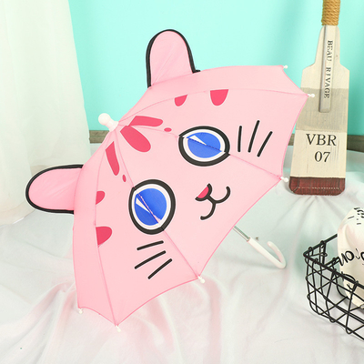 Mini ombrello per bambini a colori personalizzati con maniglia lunga e design di cartone animato adorabile
