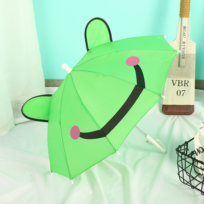 Mini ombrello per bambini a colori personalizzati con maniglia lunga e design di cartone animato adorabile