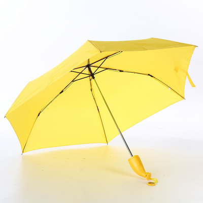 Controllo manuale Banana Umbrella per bambini Cute Cloud Design e cornice in lega durevole