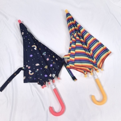 Rainbow Kids Umbrella Long Handle sicuro e facile da aprire per i bambini dell'asilo