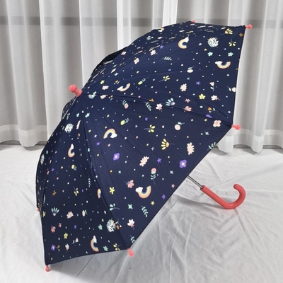 Rainbow Kids Umbrella Long Handle sicuro e facile da aprire per i bambini dell'asilo