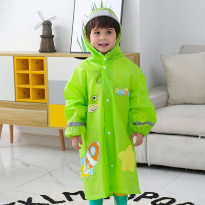 Mantello da pioggia per bambini cartone animato riflettente a strisce Mantello da pioggia per adulti stampato Bambini Giacca da pioggia