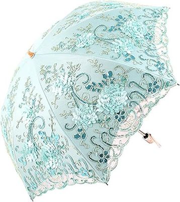 Special Handle Vintage Lace UV Sun Umbrella per matrimonio personalizzato e personalizzato