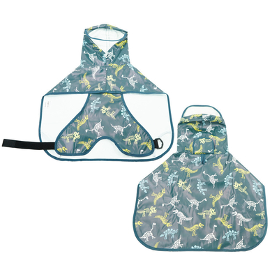Poncho stile impermeabile riflettente impermeabile per cani con apertura dell'imbracatura e tasca del sacchetto di cacca