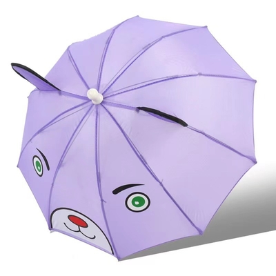 Colori personalizzati Stile di design carino Bambini Bambini ombrello 3D per animali per viaggi di nozze