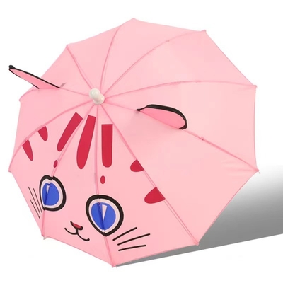 Bambini Cute ombrello design rettilineo 8K costole stampato logo Nylon poliestere Perfetto per i viaggi