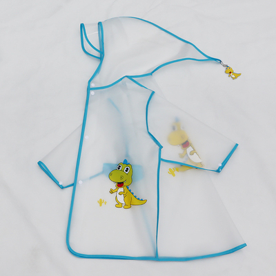 EVA impermeabili per bambini trasparente spessa un pezzo lungo poncho e scarpe da pioggia set