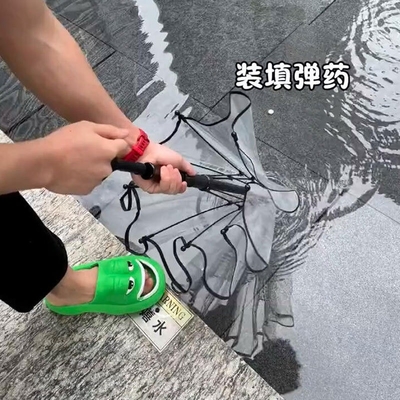 Logo personalizzato ombrello a spruzzo d'acqua a manico lungo per attività all'aperto per bambini