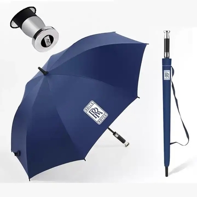 Stampe personalizzate di logo ombrello da golf sublimato con funzione All in 1 e costole in fibra di vetro